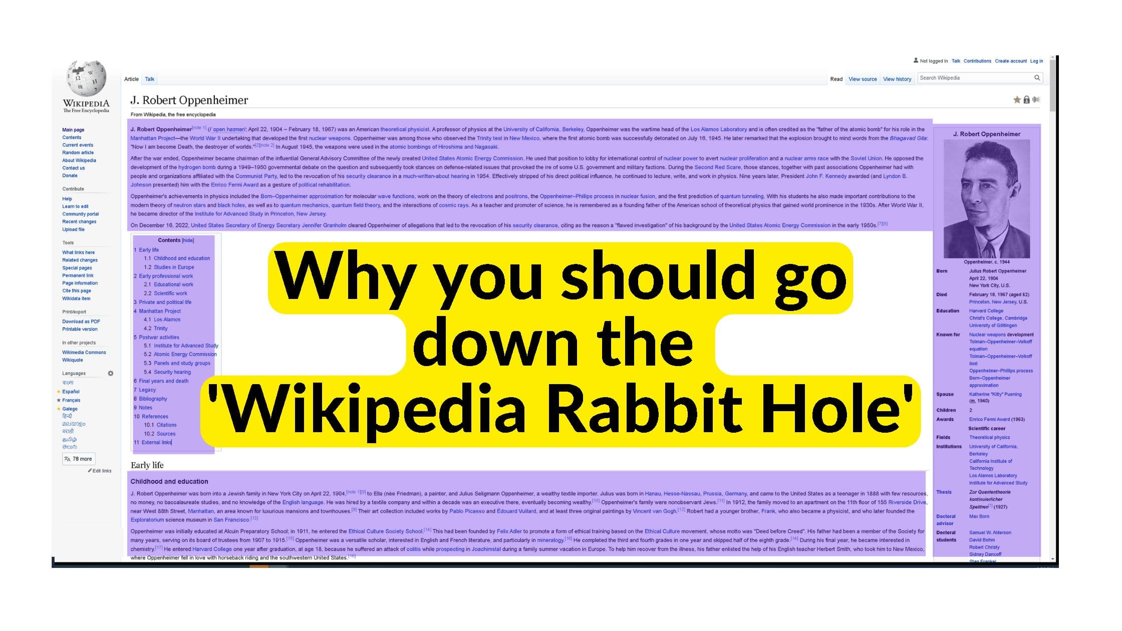 UX engineers and designers, ever been down the Wikipedia Rabbit hole? You might want to, and here's why